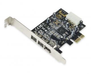 IEEE1394B &amp; IEEE1394a Combo Interface FireWire 800/400 PCIe Controller Card (TPE-1394B/APCIE)