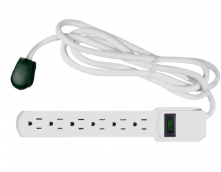 6 Outlet Surge Protector With 6&#039; Cord (TPE-6OUTPWRSTR)