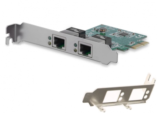  PCIe Gigabit Ethernet Card Dual Port w/ Full &amp; Lowprofile Brackets (TPE-1000MPCIE2)