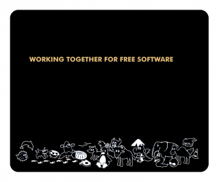 Working Together For Free Software Mouse Pad