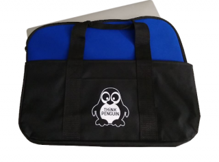 Penguin Laptop Bag For 14-15.6&quot; Laptops, Black &amp; Blue (TPE-PENLAPBAG)