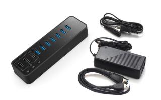 USB 3.0 7-Port Data &amp; Charging Hub + 3 Fast Charging (TPE-7USBHUB)
