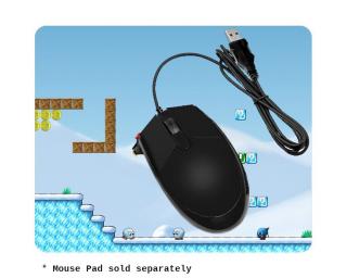 Traditional 3-Button USB Optical Wired Mouse With Scroll Wheel (TPE-3BTMOUS)