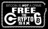 Free The Crypto 6 Fundraiser T-Shirt: Bitcoin Is NOT A Crime
