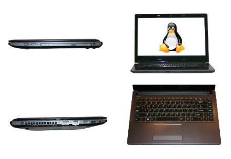 Korora Penguin GNU/Linux notebook